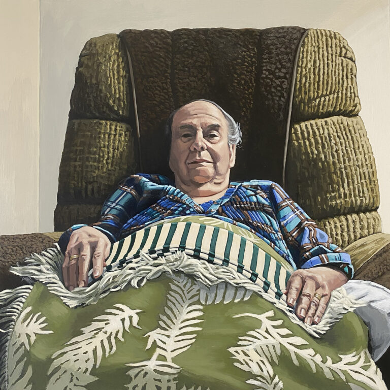 Painting of a woman in an armchair